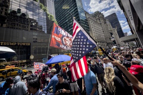 Upside-down American flag reappears as a right-wing protest symbol after Trump’s guilty verdict
