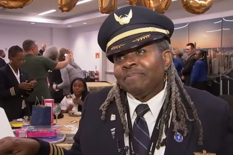 Pioneering Black female pilot for Air Force, United Airlines lands final flight