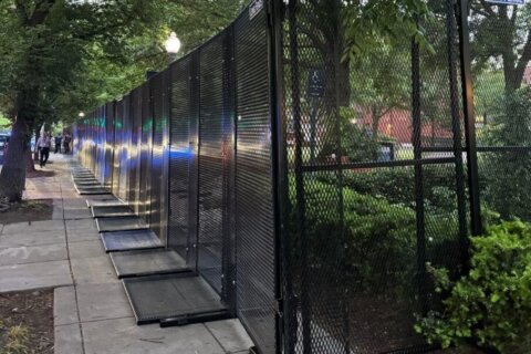 Police install fencing around former GW encampment; say 11 of 33 arrested identified themselves as students