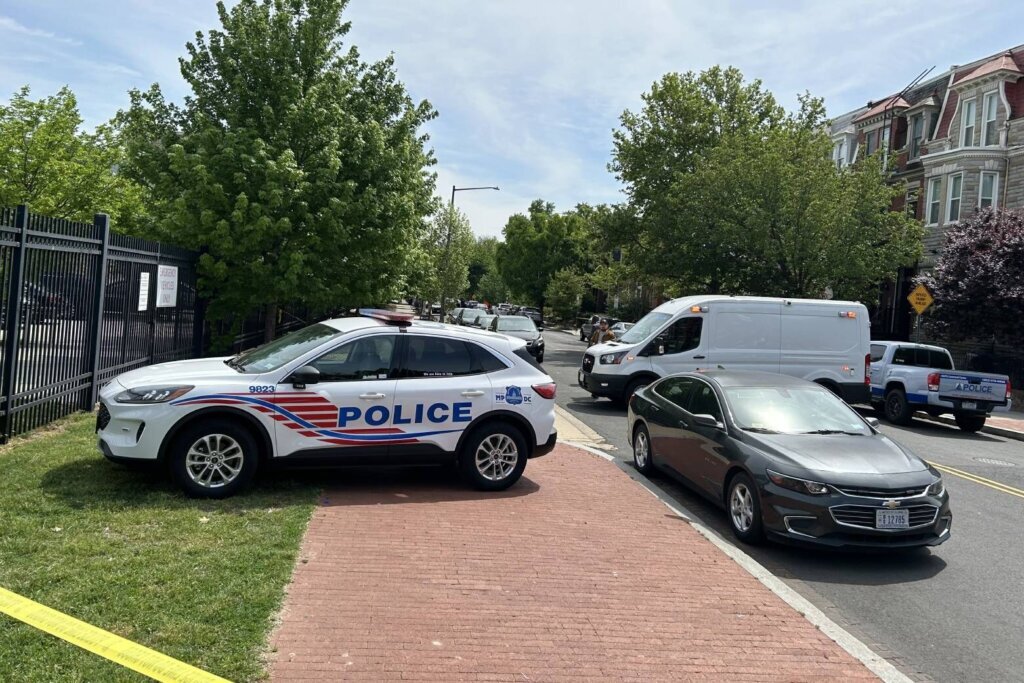 Student grazed by stray bullet after hail of gunfire hits DC high school