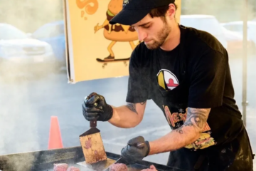 Hunter Karametos, 28, of Montgomery County, has been called "the Mozart of cheeseburgers."