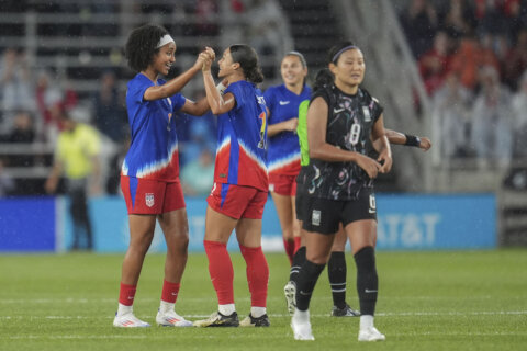 Teenager Lily Yohannes scores to help the US down South Korea 3-0 as the Olympics loom