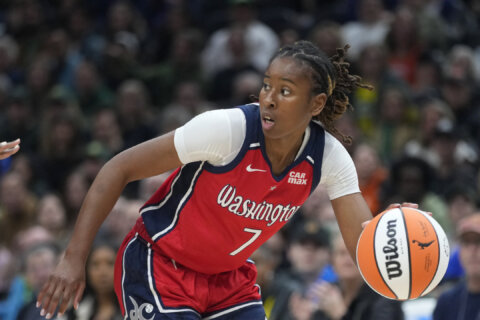 Ariel Atkins scores 29, Mystics blow 15-point lead before beating Sky 83-81