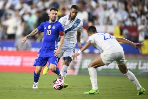 Messi scores twice in return to Argentina lineup in 4-1 win over Guatemala in Landover