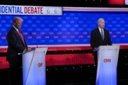 A halting Biden tries to confront Trump at debate but stirs Democratic panic about his candidacy