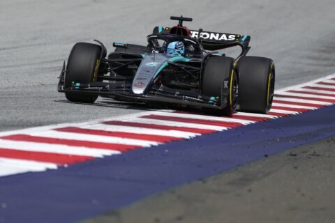 Mercedes driver Russell wins Formula 1’s Austrian GP after Verstappen, Norris clash at front