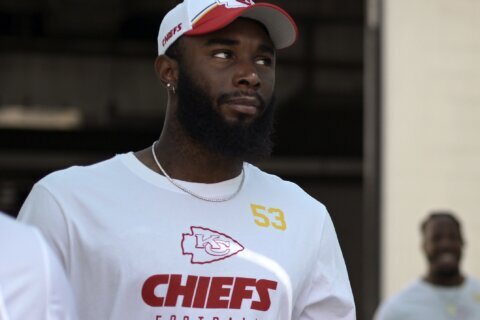 Chiefs backup lineman taken to hospital after cardiac event during team meeting, AP source says