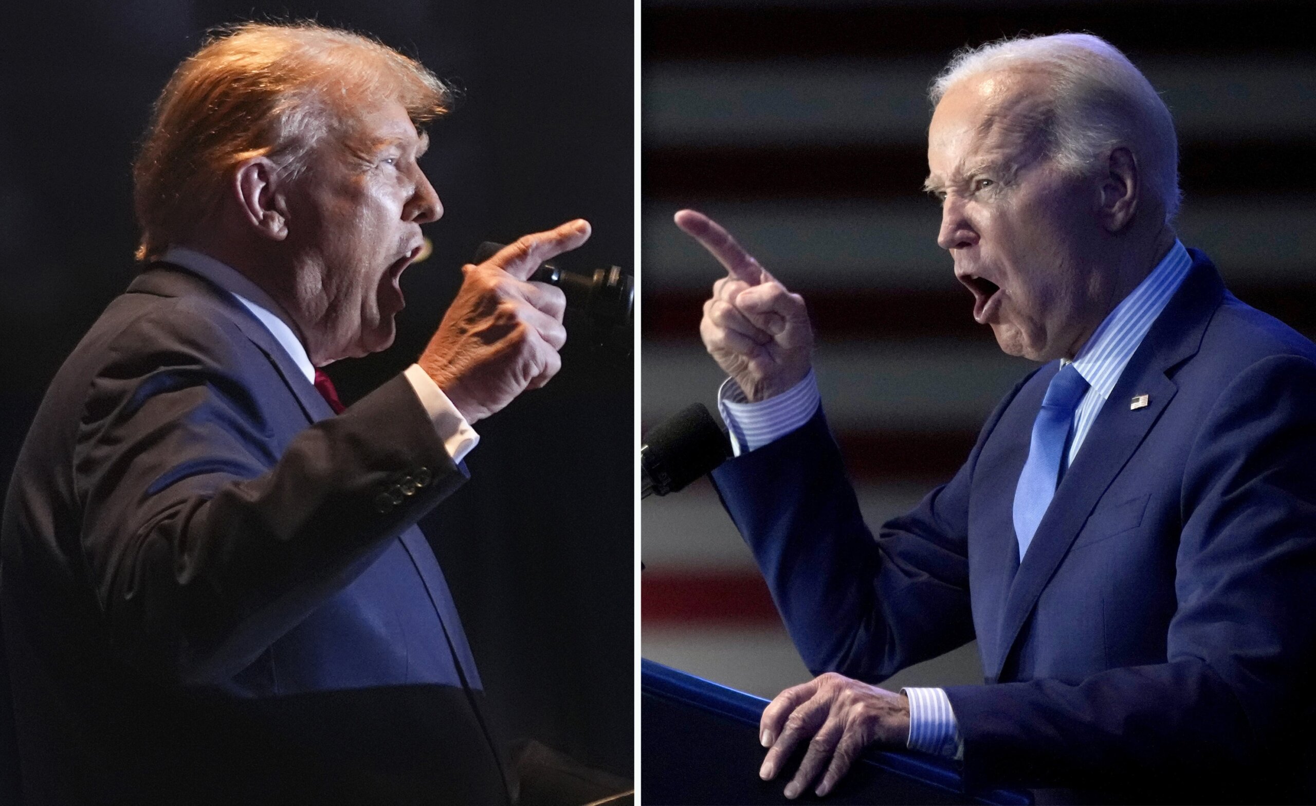 A halting Biden tries to confront Trump at debate but sparks Democratic ...