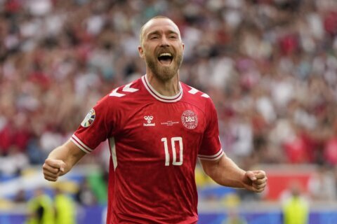 Eriksen scores in Denmark’s 1-1 draw with Slovenia at Euro 2024, 3 years after his onfield collapse