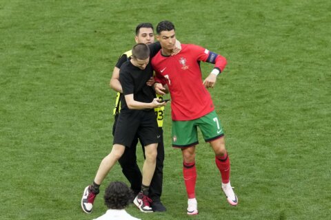 No goals but lots of selfie-seekers for Ronaldo in chaotic Portugal win over Turkey at Euro 2024