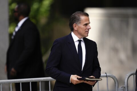The Latest: White House cancels scheduled press briefing after Hunter Biden conviction