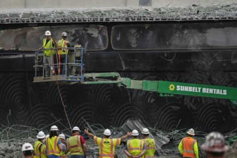 Report says unsecured tanker hatch spilled out gas in crash that destroyed I-95 bridge in Philly