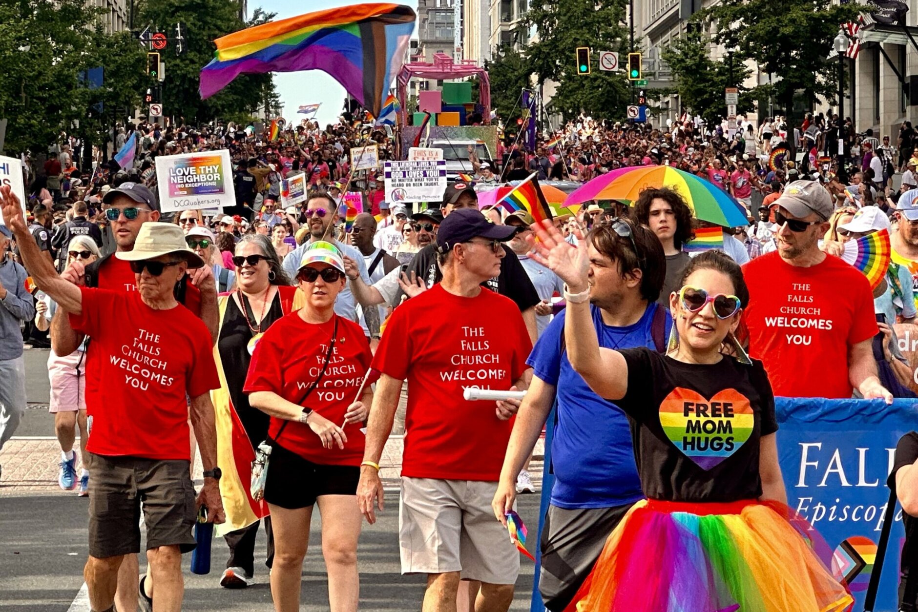Capital Pride Parade marchers