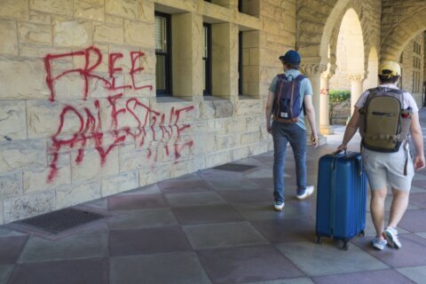 Pro-Palestinian demonstrators arrested at Stanford University after occupying president’s office