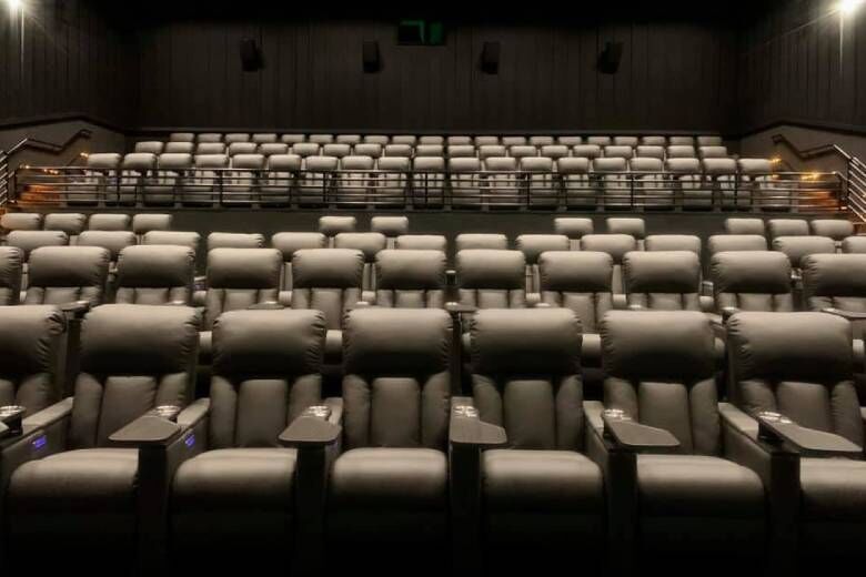 Auditoriums include recliner seating with seat heaters and adjustable headrests. (Courtesy Look Dine-In Cinemas)