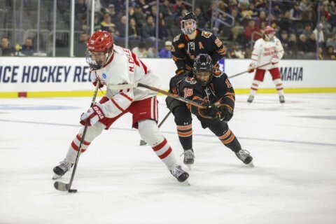 San Jose Sharks select Boston University center Macklin Celebrini with No. 1 pick in NHL draft