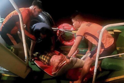 Boat explosion and fire at sea kills 6 Filipino fishermen as 6 others are rescued