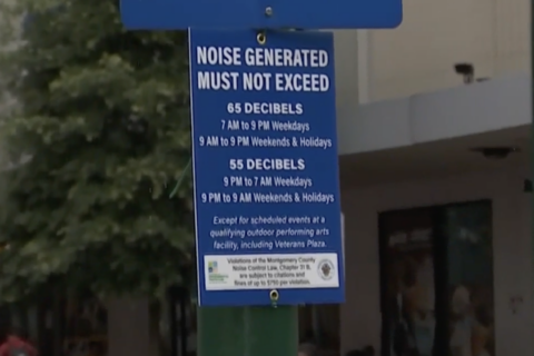 New signs in Veterans Plaza enforce Silver Spring noise ordinance