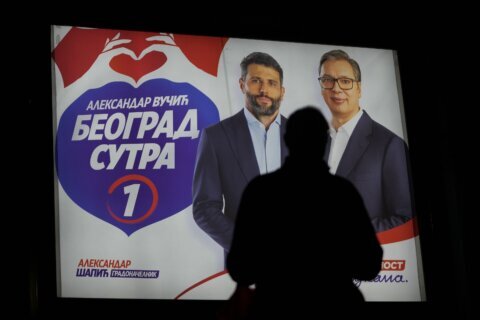 Ruling populists declare victory in Serbia local vote despite opposition claims of irregularities