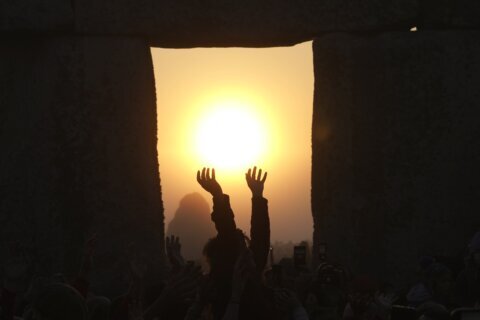 Stonehenge not visibly damaged by protest paint. It's clean and ready to rock the solstice.