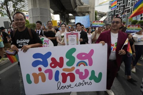Thailand’s Senate overwhelmingly approves a landmark bill to legalize same-sex marriages