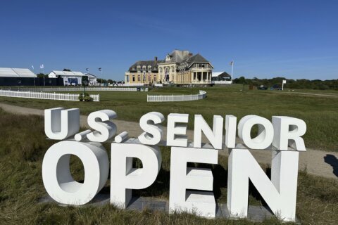 Bland wins rain-delayed U.S. Senior Open on 4th playoff hole for his second straight senior major
