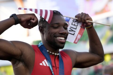 Noah Lyles wins Paris Olympics 100-meter by five-thousandths of a second over Jamaica’s Kishane Thompson