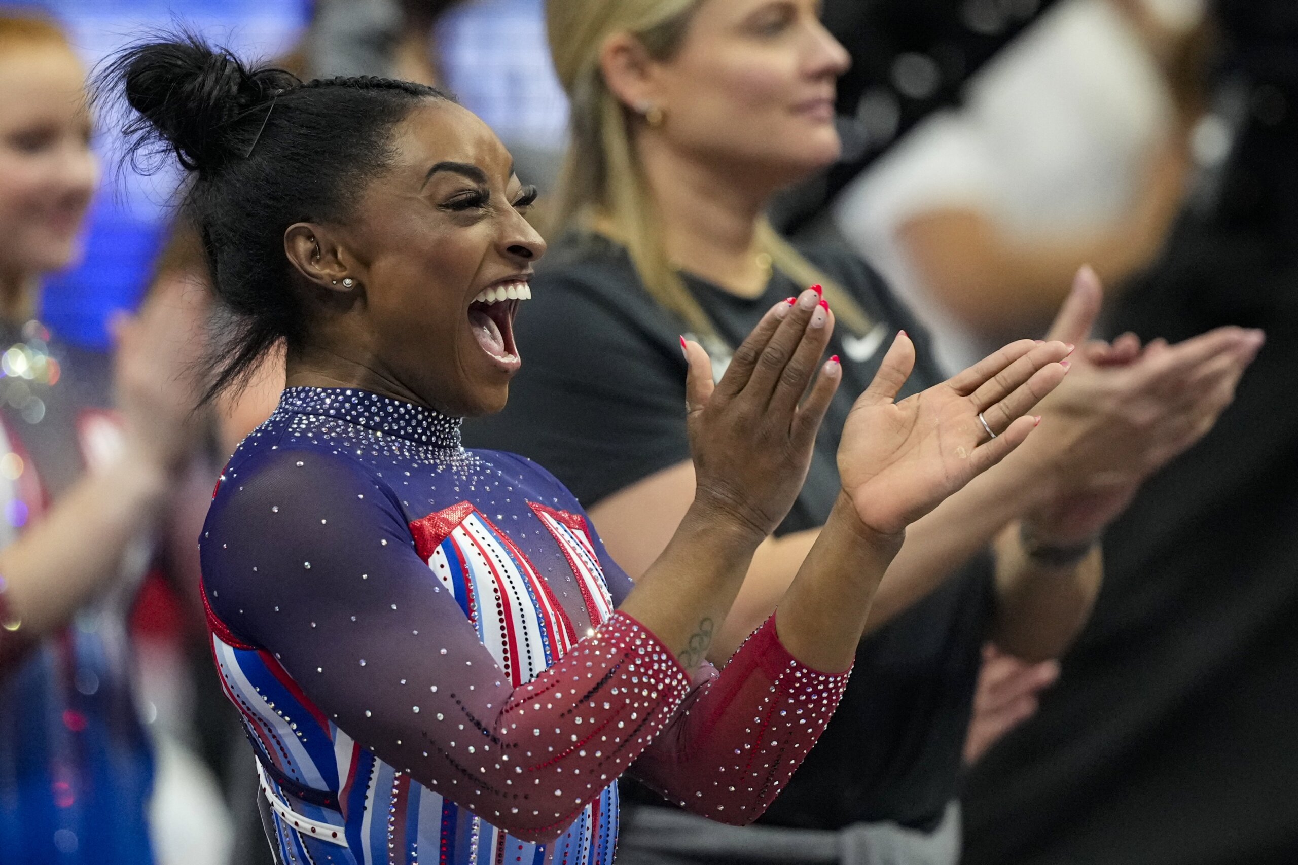 Simone Biles headlines a U.S. women's gymnastics team eyeing redemption at  the Paris Olympics - WTOP News