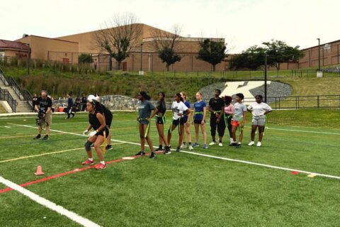 ‘We’re changing the stereotypes’: Girls flag football kicks off across Montgomery Co. 