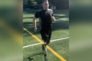 Montgomery Co. officer who lost both legs plans return to police department and football field