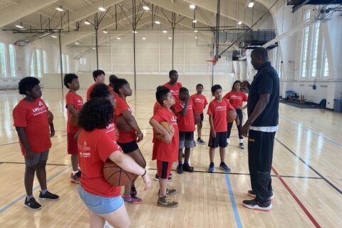 Terps, including a legend, help use sports to impart life lessons on summer campers