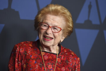 Ruth Westheimer arrives at the Governors Awards on Sunday, Oct. 27, 2019, at the Dolby Ballroom in Los Angeles. 
