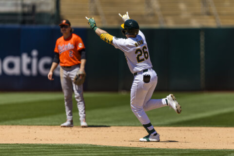 Athletics and Orioles meet with series tied 1-1