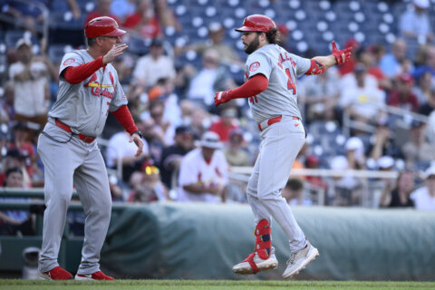 Goldschmidt and Burleson go deep to back Mikolas as Cardinals blank Nationals 6-0