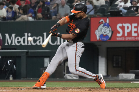 Santander hits 2 of Orioles’ 4 homers to back All-Star starter Burnes in 9-1 win over Rangers