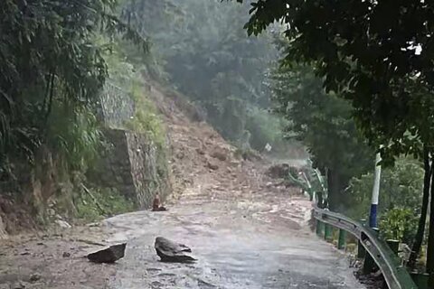 Mudslide kills 15 people near tourist site in China as rains from tropical storm Gaemi drench region