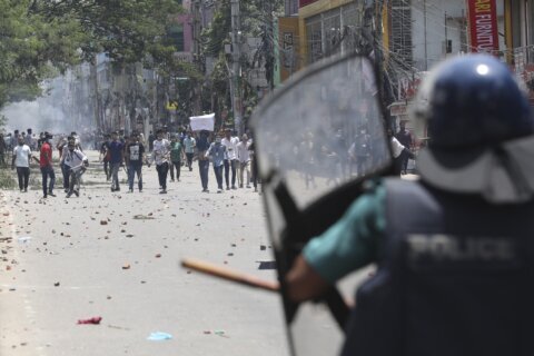 Bangladesh security forces fire bullets and sound grenades as protests over government jobs escalate
