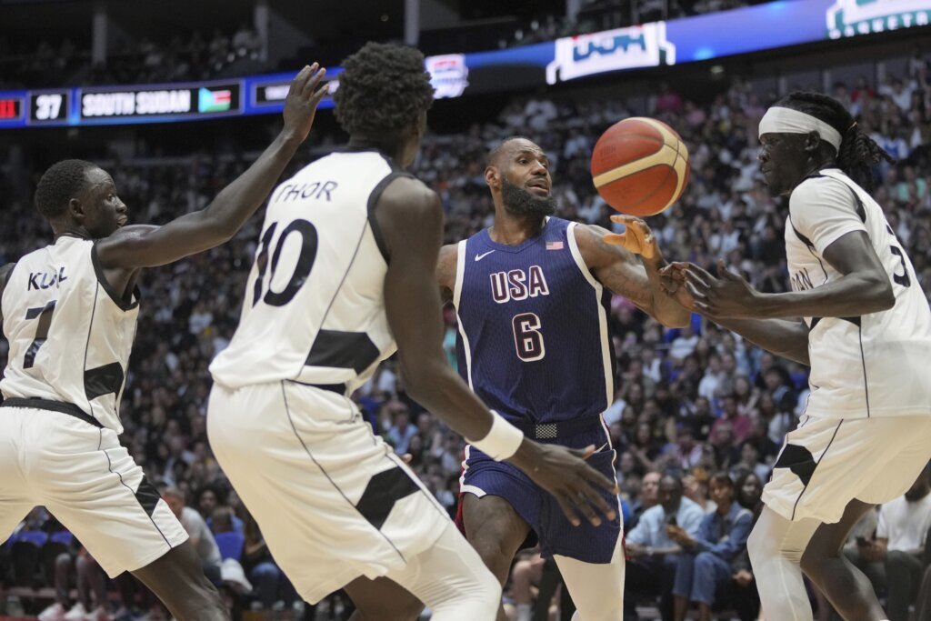 James hits game winner with 8 seconds left, US avoids upset and escapes South Sudan 101-100