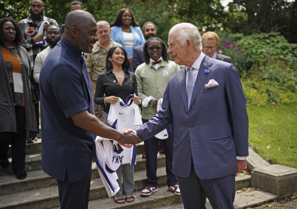 King Charles III hosts Idris Elba to hear from young people about the troubles they face