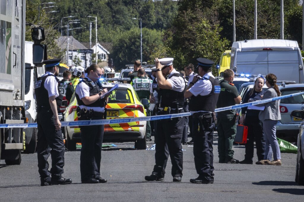 At least 8 hurt including children in stabbings in northwest England. A man is arrested