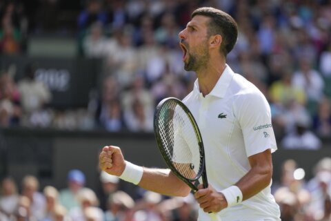 Novak Djokovic’s knee is pain-free at Wimbledon but his movement is not quite where he wants it