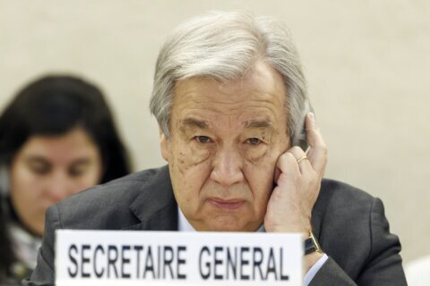 UN chief urges funds for Palestinians, saying Israel is forcing Gazans ‘to move like human pinballs’