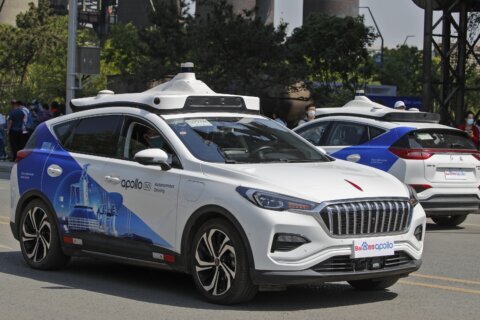 A driverless car hits a person crossing against the light in China