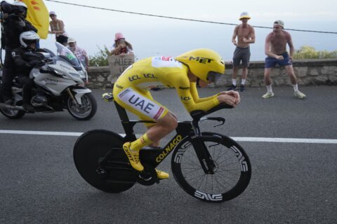 Tadej Pogacar celebrates his 3rd Tour de France victory in style with another audacious stage win