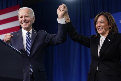 Here’s how Harris could take over Biden’s campaign cash if he drops out and she runs for president