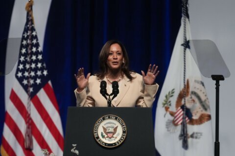 The Latest: DNC says it’s investing in state parties as Harris campaign raises $200 million