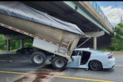 Major Beltway delays after truck crashes into support beams under River Road on Inner Loop