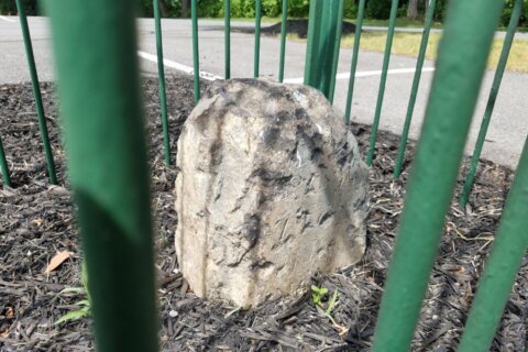a large stone