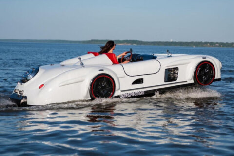 a jet ski that looks like a luxury car