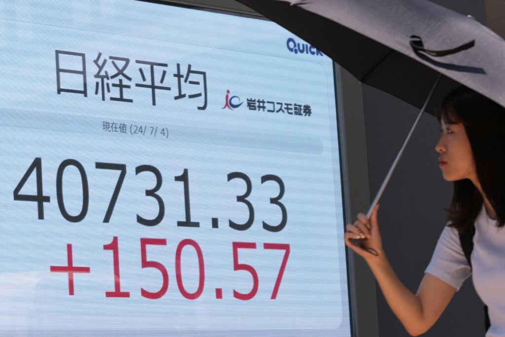 Stock market today:  Japan’s Nikkei 225 hits new record close, leading Asian shares higher